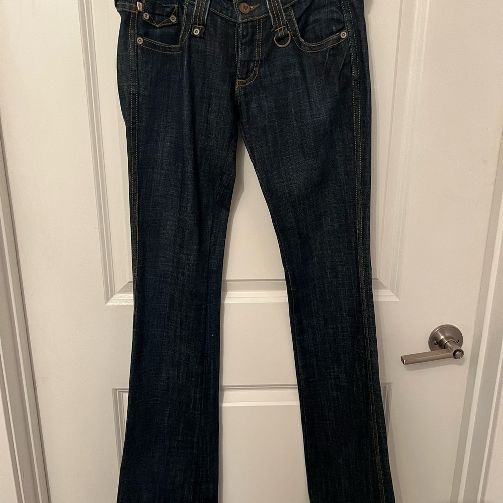 Frankie B. Deep Indigo Boot Cut Jeans
